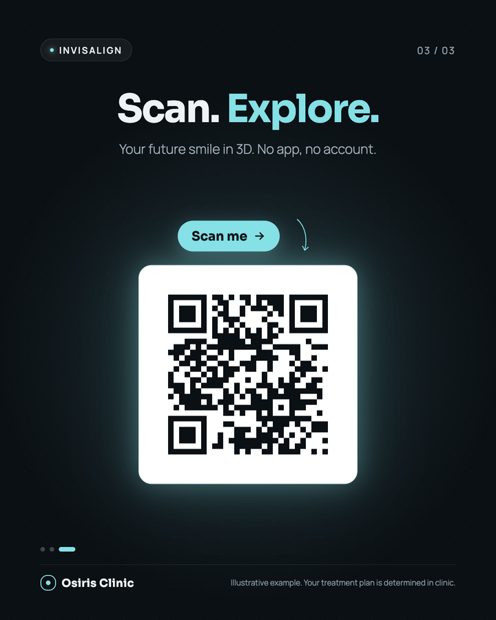 Example of a social media visual with a clinic QR code