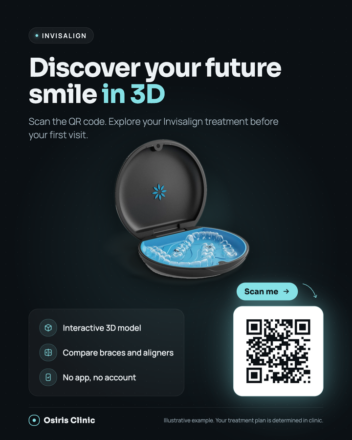 Example of a social media visual with a clinic QR code